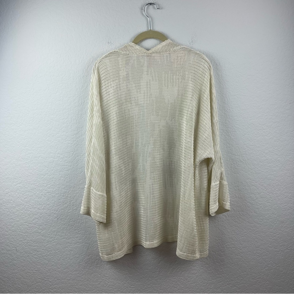 Chico's Cream Open-Front Women's Sweater Cardigan Sz 3 (XL) - Picture 4 of 7